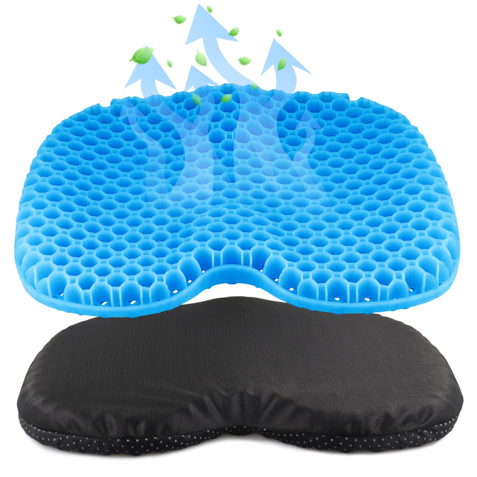 Anti Slip Kayak Seat Cushion,Thick Waterproof Seat Cushion Kayak Gel Seat Pad With Non-Slip Cover For Sit In Kayak Inflatable Ka