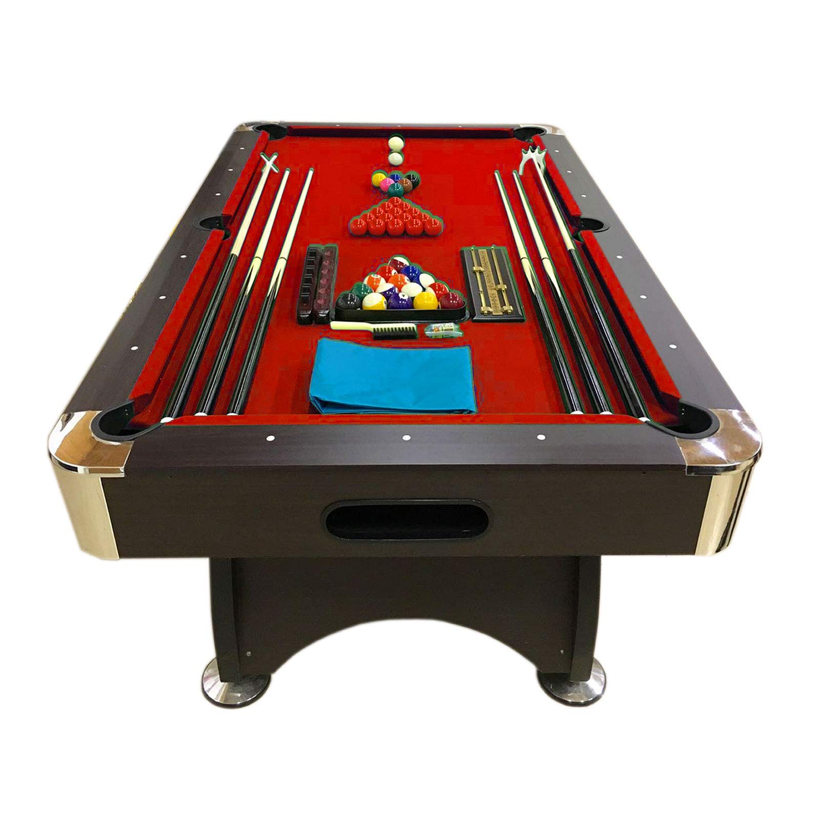 7 Feet Billiard Pool Table Snooker Full Set Accessories Game mod. RED Devil
