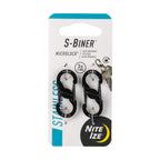 Nite Ize S-Biner Microlock Stainless Steel - S-Biner With Locking Dual Sided Gates - Keep Keys Secure With Carabiner Key Holder 