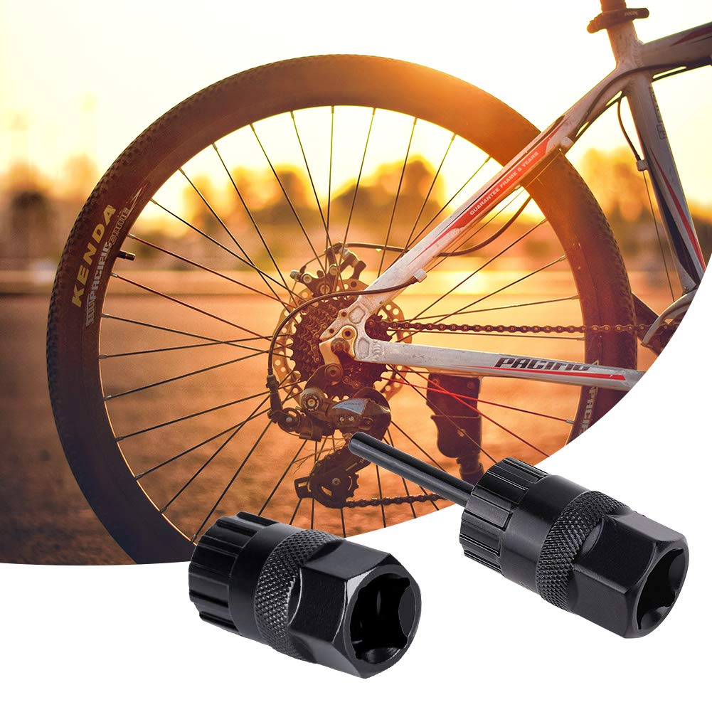 Qkurt Cassette Lockring Tools Set, 2Pcs Cassette Removal Tool Freewheel Maintenance Tool