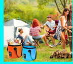 Mizorlie (2Pack) Collapsible Buckets, Camping Water Storage Container 5 Gallon(20L) Portable Folding Bucket Wash Basin For Trave