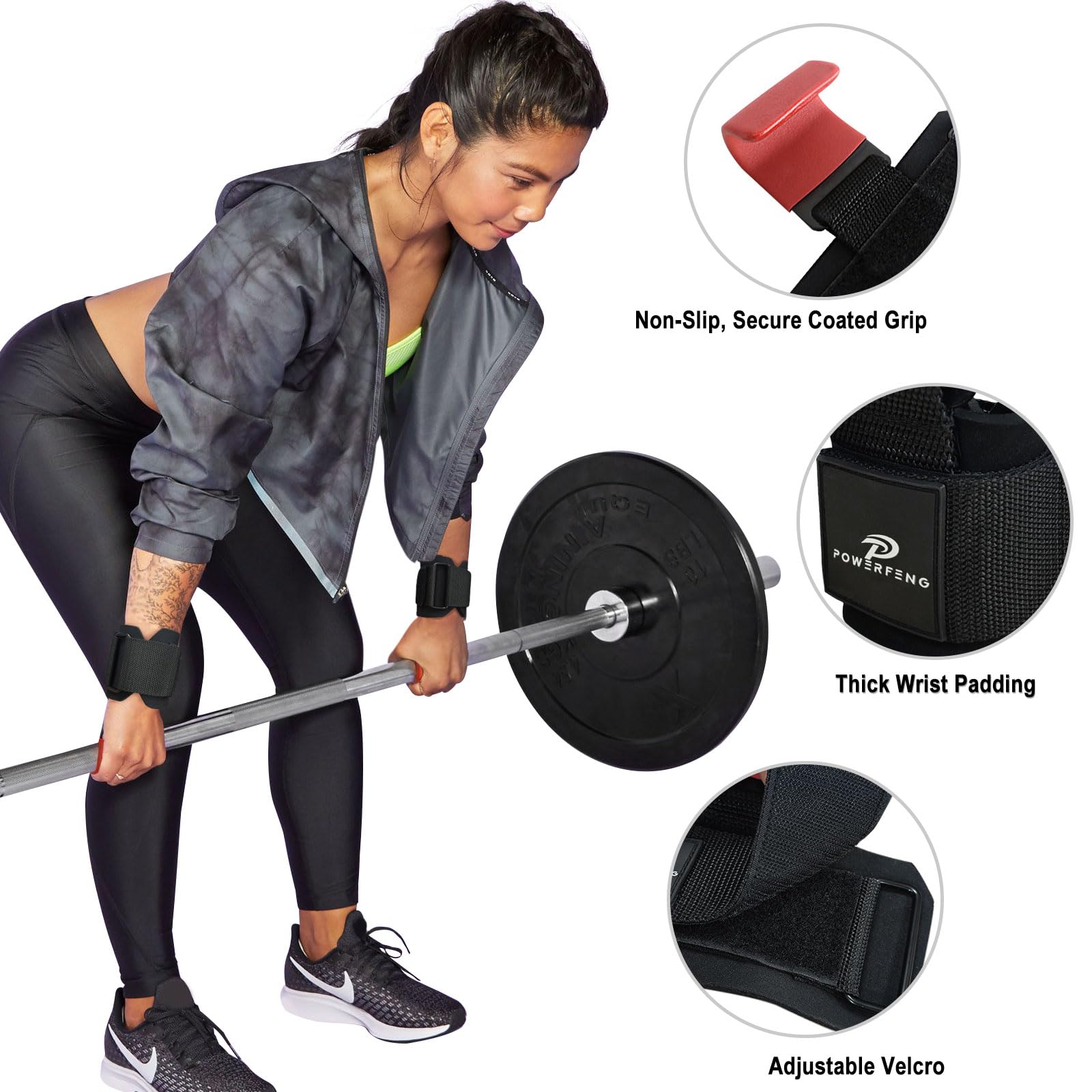 Lifting Hooks For Weight Lifting: Weightlifting Hooks Wrist Straps Hand Grip Support For Deadlift Weightlifting Gym Gloves For M