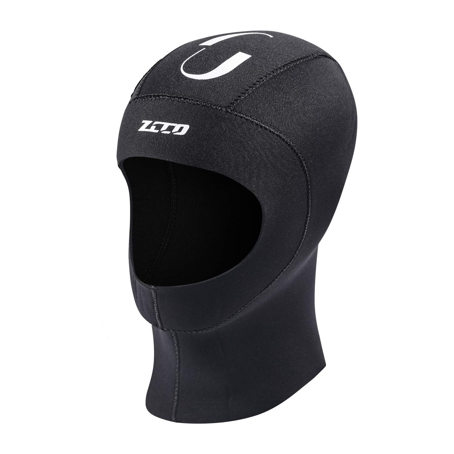 Zcco Scuba Diving Hood 3Mm Neoprene Wetsuit Hood Durable Stretchable Diving Cap Wetsuit, Dive Hood Surfing Thermal Hood For Surf