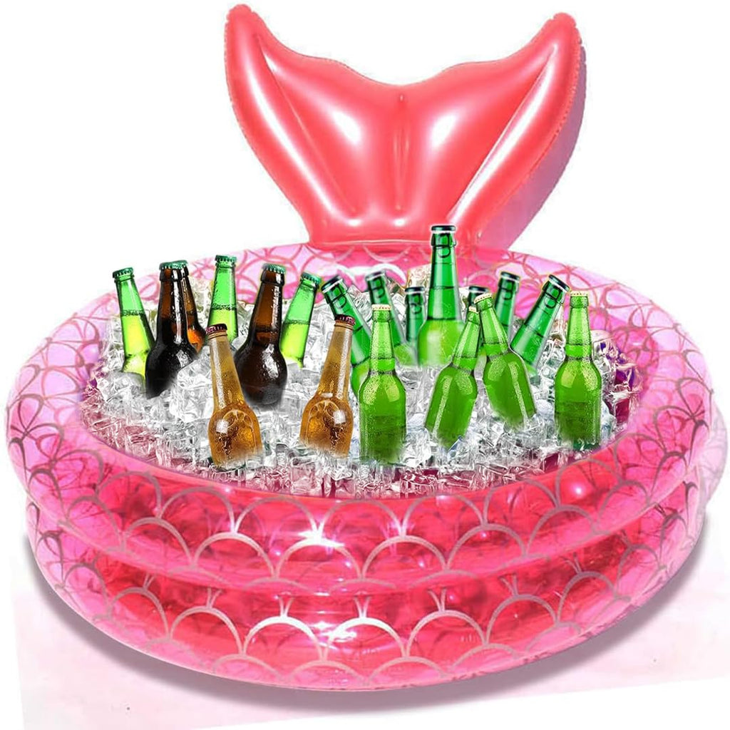 Benelet Inflatable Backyard Kiddie Mermaid Pools, Garden Round Swimming Pool For Kids, Kiddie Paddling Pool Indoor&Outdoor Baby