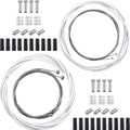 Boao Universal Bicycle Transmission Line Bicycle Shift Derailleur Cable and Brake Cable Kit for Mountain Road Bike Repair(White)