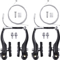 Universal Mountain Bike Brakes Set - 2 Pairs, Replacement for Most Bicycles, Includes 2 Pieces Brake Cables, Gear Shift Cable Wi