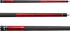 Viper Clutch 58'' 2-Piece Billiard/Pool Cue, Crimson Blaze, 18 Ounce