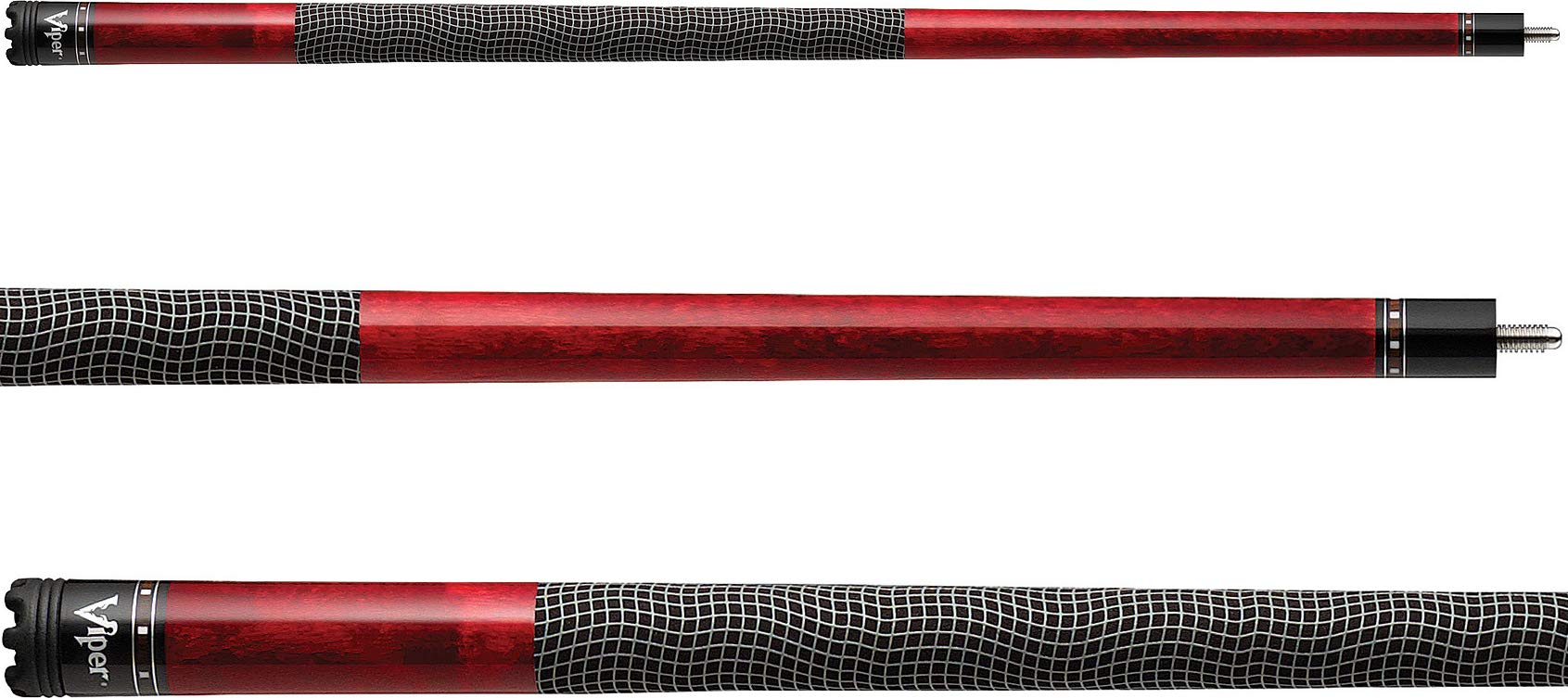Viper Clutch 58'' 2-Piece Billiard/Pool Cue, Crimson Blaze, 18 Ounce