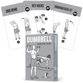 NewMe Fitness Dumbbell Workout Cards, Instructional Fitness Deck for Women & Men, Beginner Fitness Guide to Training Exercises a