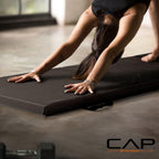 Cap Barbell Folding Exercise Mat - Durable, Anti-Tear, Thick Padding For Fitness, Aerobics, Gymnastics & Home Workouts. 72''L X
