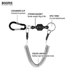 Booms Fishing Mrc Magnetic Net Release For Fly Fishing, Magnetic Quick Release Keychain, Magnet Clip Release With Coiled Lanyard