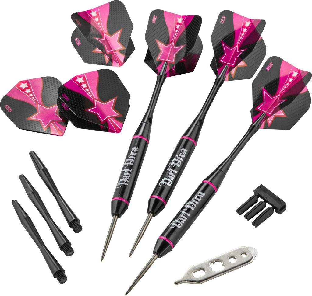 Viper Vanity Steel Tip Darts With Storage/Travel Case: Dart Diva, 22 Grams