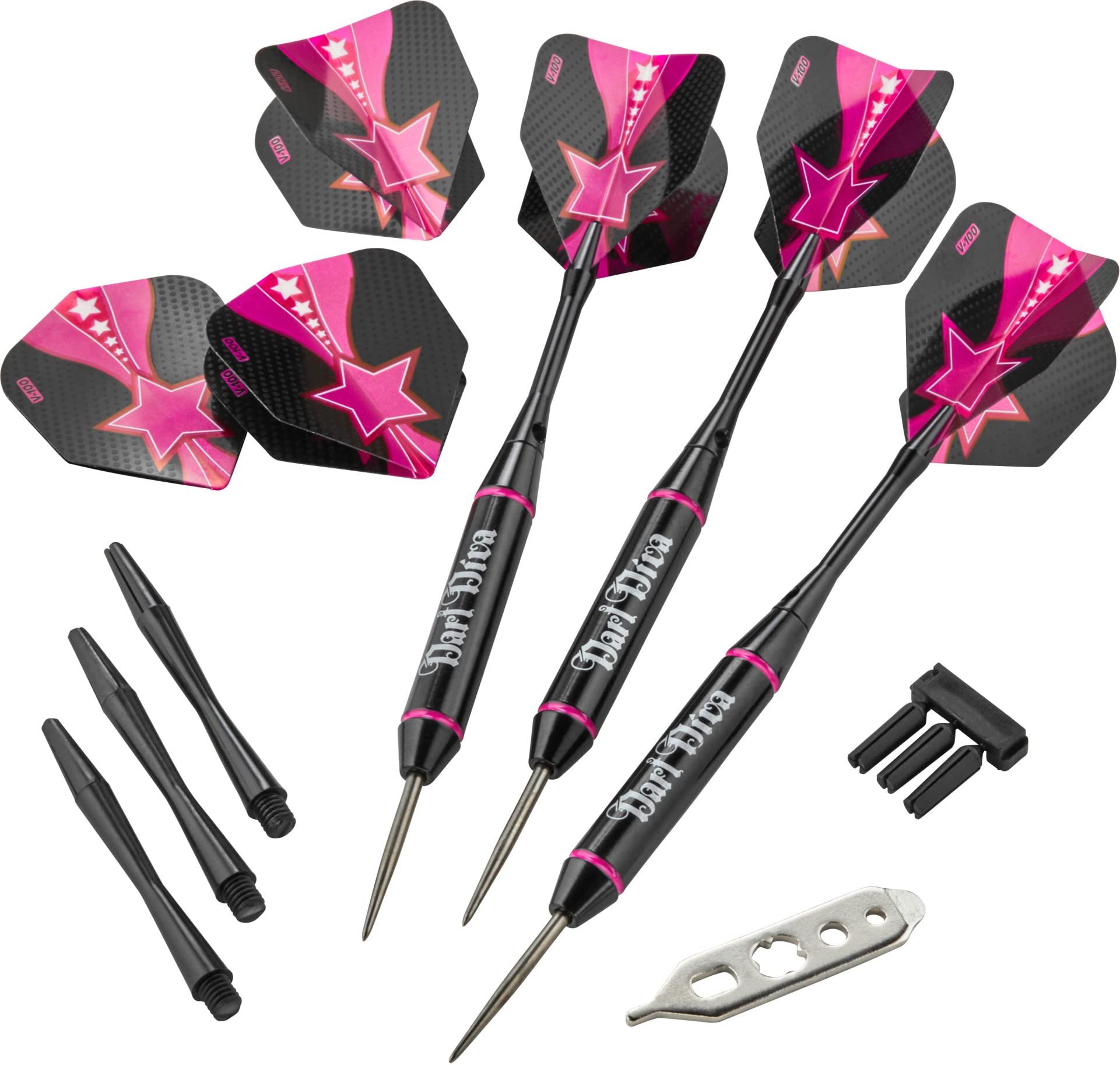 Viper Vanity Steel Tip Darts With Storage/Travel Case: Dart Diva, 22 Grams