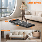 HOELLL Walking Treadmill Pad with 5% Adjustable Incline and APP Sync, Small Compact Under Desk Treadmills for Home and Office wi