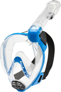 Cressi Baron Full Face Masks, Clear/Blue, S/M