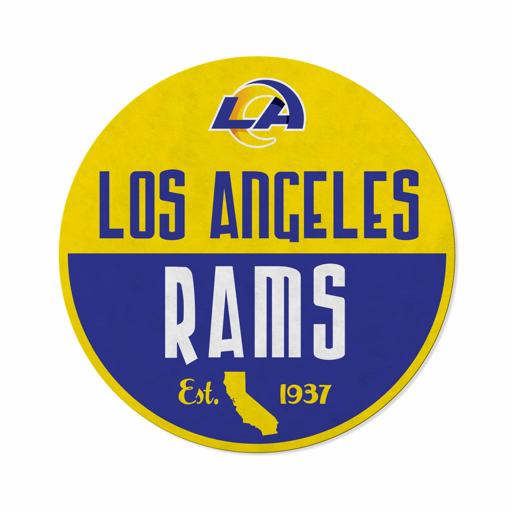 Rico Industries Nfl Football Los Angeles Rams Classic Shape Cut Pennant - Home And Living Room D  Cor - Soft Felt Ez To Hang