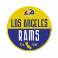 Rico Industries Nfl Football Los Angeles Rams Classic Shape Cut Pennant - Home And Living Room D  Cor - Soft Felt Ez To Hang