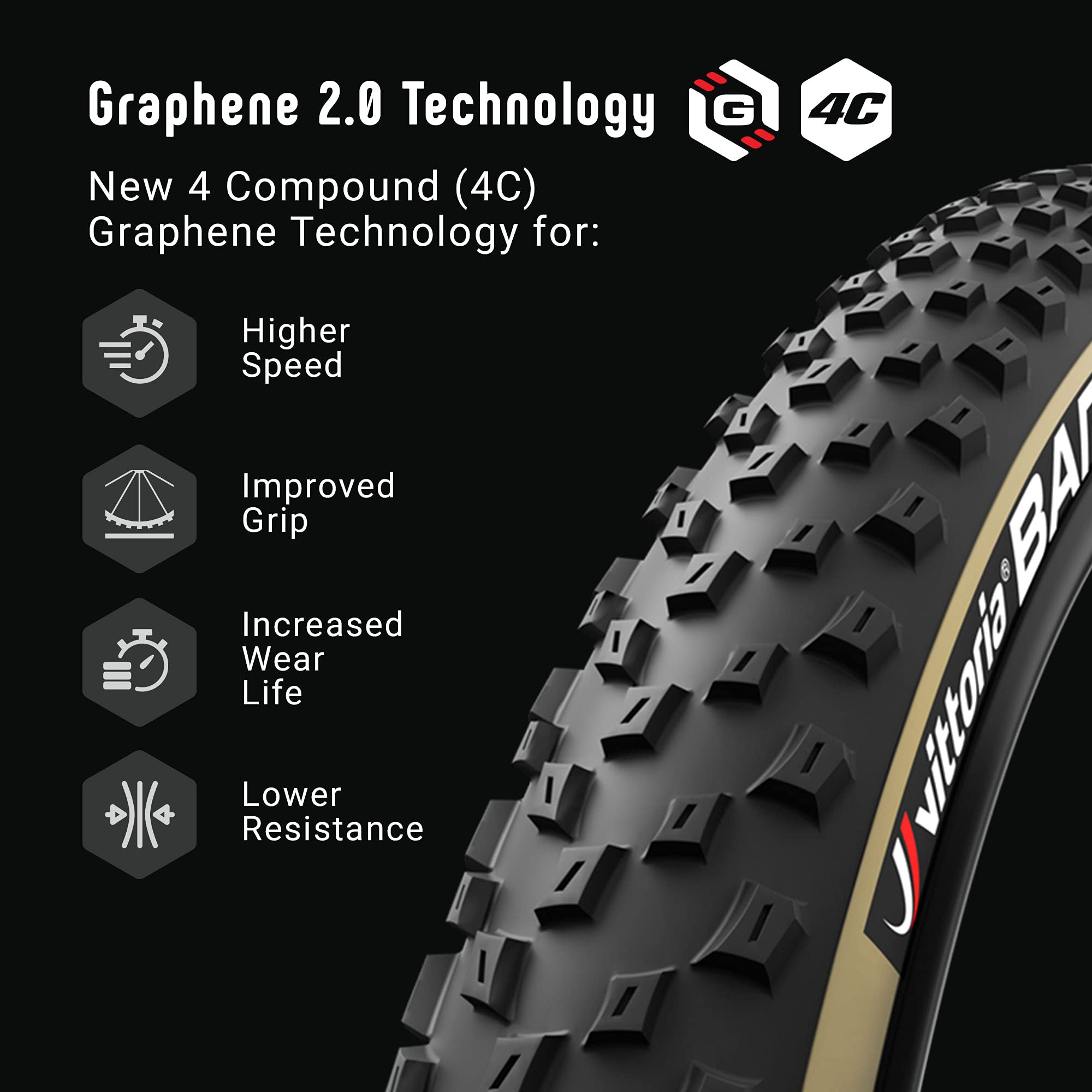 Vittoria Barzo Xc Bike Tires For Mixed Terrain Conditions - Cross Country Trail Tubeless Tnt Mtb Tire (29X235)