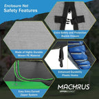 Upper Bounce Machrus Trampoline Net Replacement 7.5Ft 8Ft 9Ft 10Ft 12Ft 13Ft 14Ft 15Ft 16Ft- Safety Net For Straight Poles/Arche