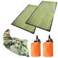 2Pcs Emergency Sleeping Bag, Lightweight Survival Sleeping Bags Thermal Bivvy Sack Emergency Blanket Survival Gear For Camping, 