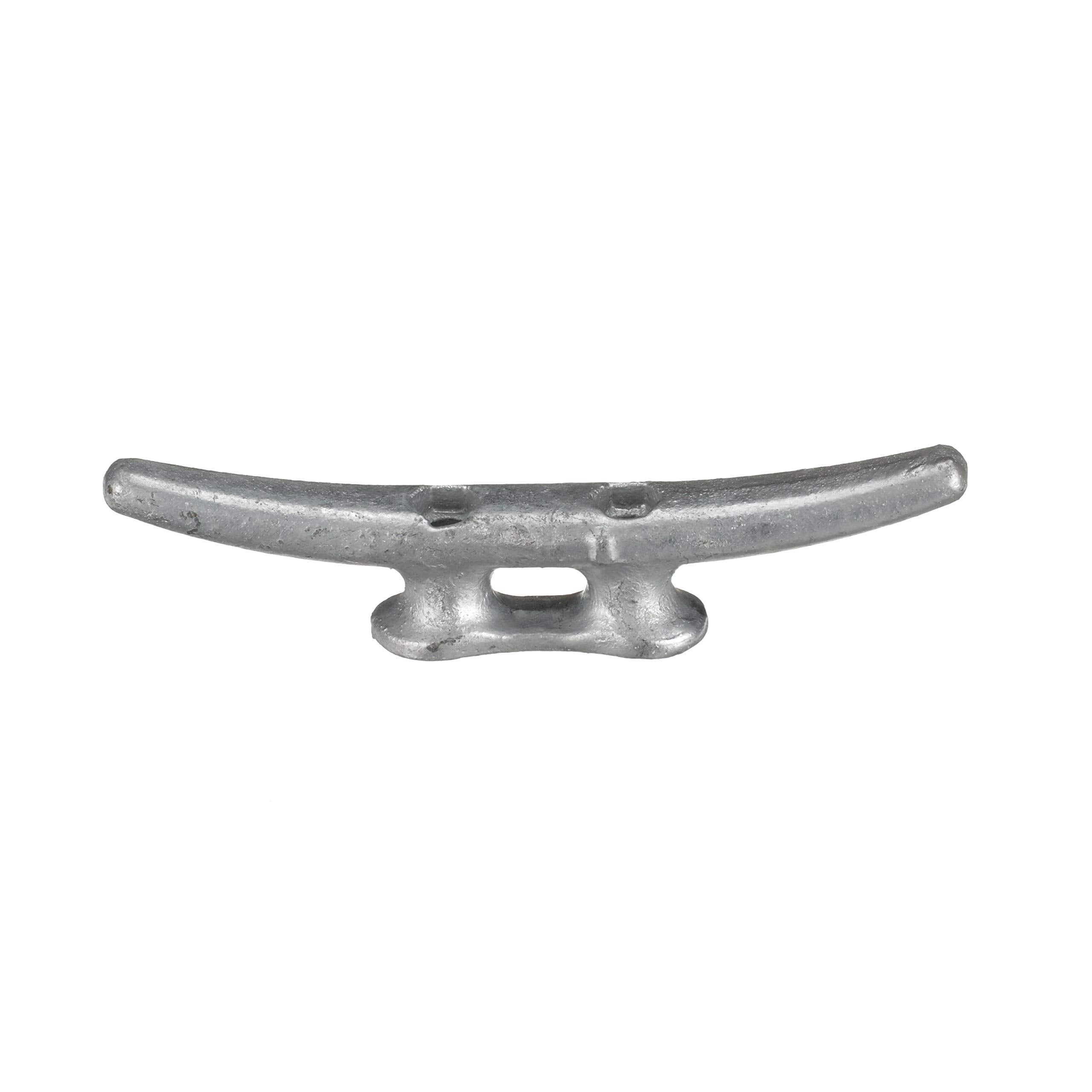 Attwood 12102L3 Cast Iron Cleat - 8 In. Long, 1 1/8 In. Wide, 1 5/8 In. High, Requires Two (2) 3/8-In. Fasteners, Silver