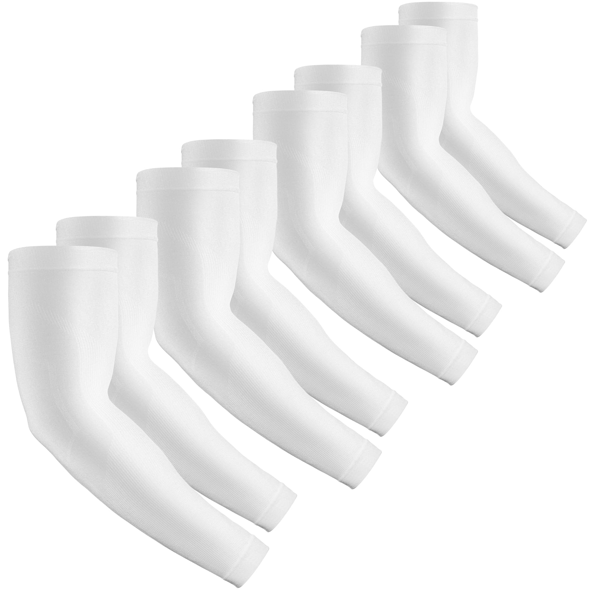 Rescoto 2 Pairs Uv Protection Cooling Arm Sleeves Compression Sun Sleeves For Men Women Youth, Tattoo Cover Up, Upf 50 (4 Pairs: