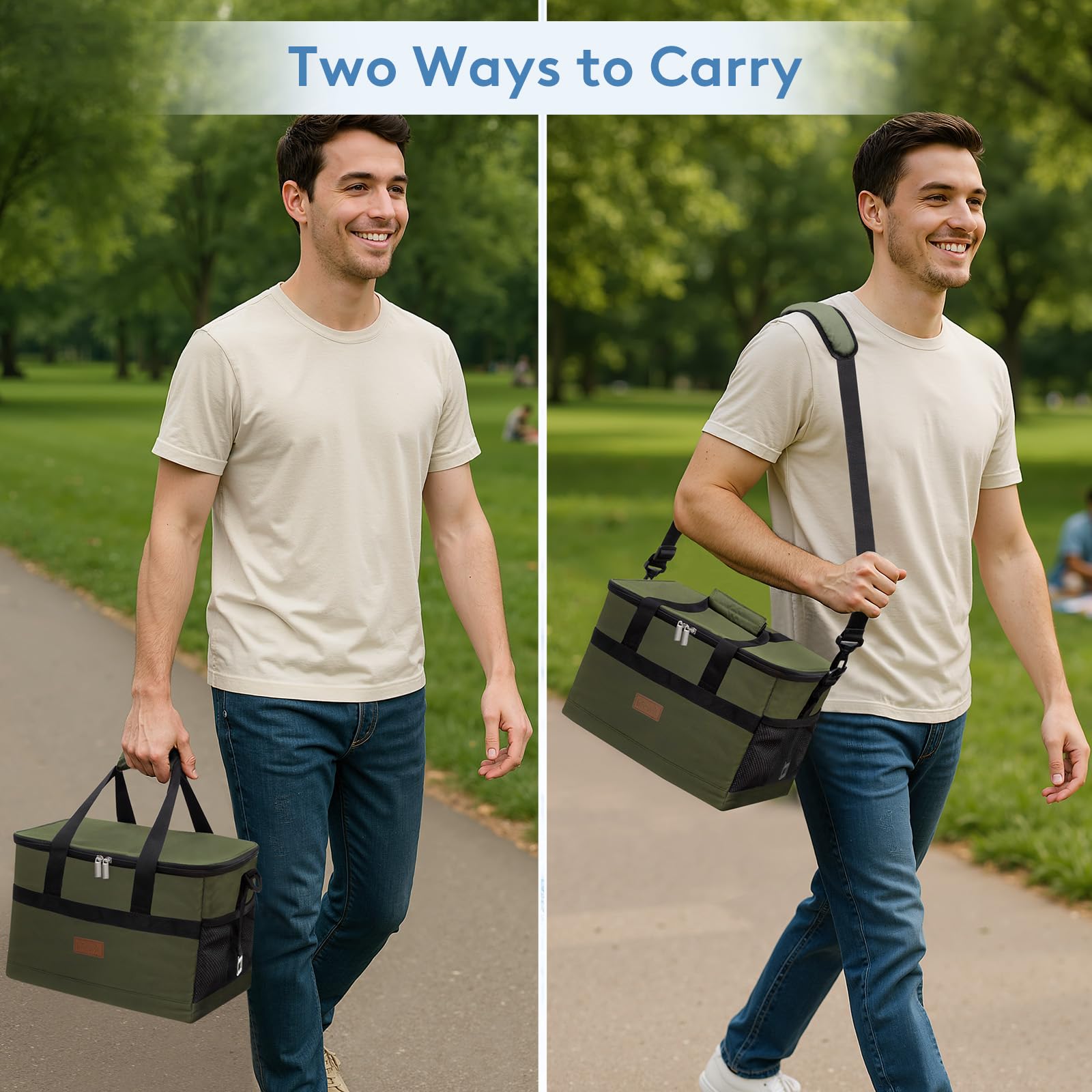 Lifewit Cooler Bag 30 Cans Collapsible And Insulated Large Lunch Bag Leakproof Soft Cooler Portable For Camping/Bbq/Family Outdo