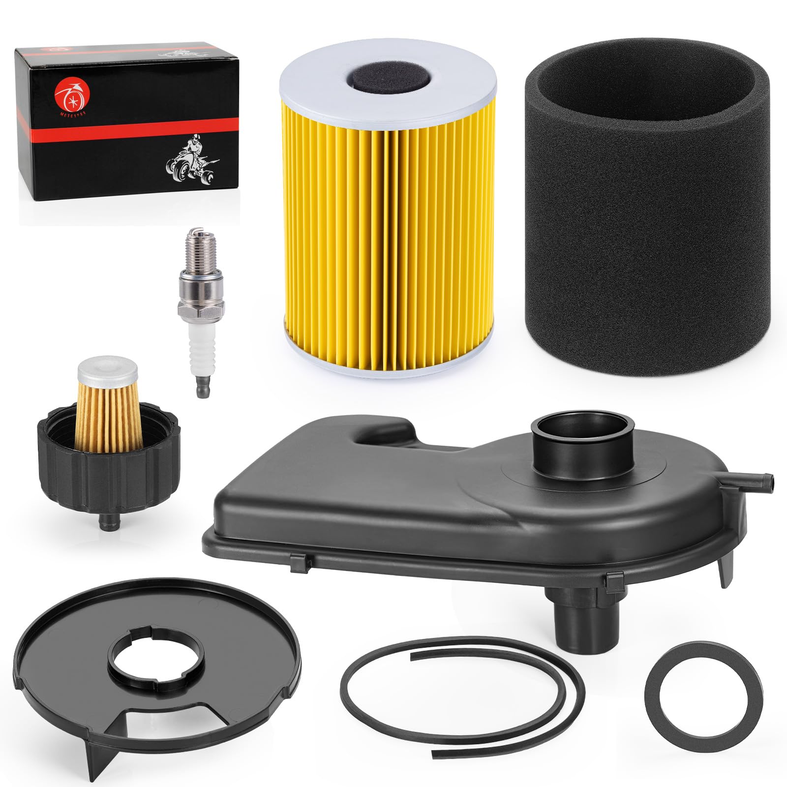 Air Filter + Cover Cap + Oil Filter w/Seal for Yamaha Golf Cart G2 G5 G8 G9 G11 1985-1995