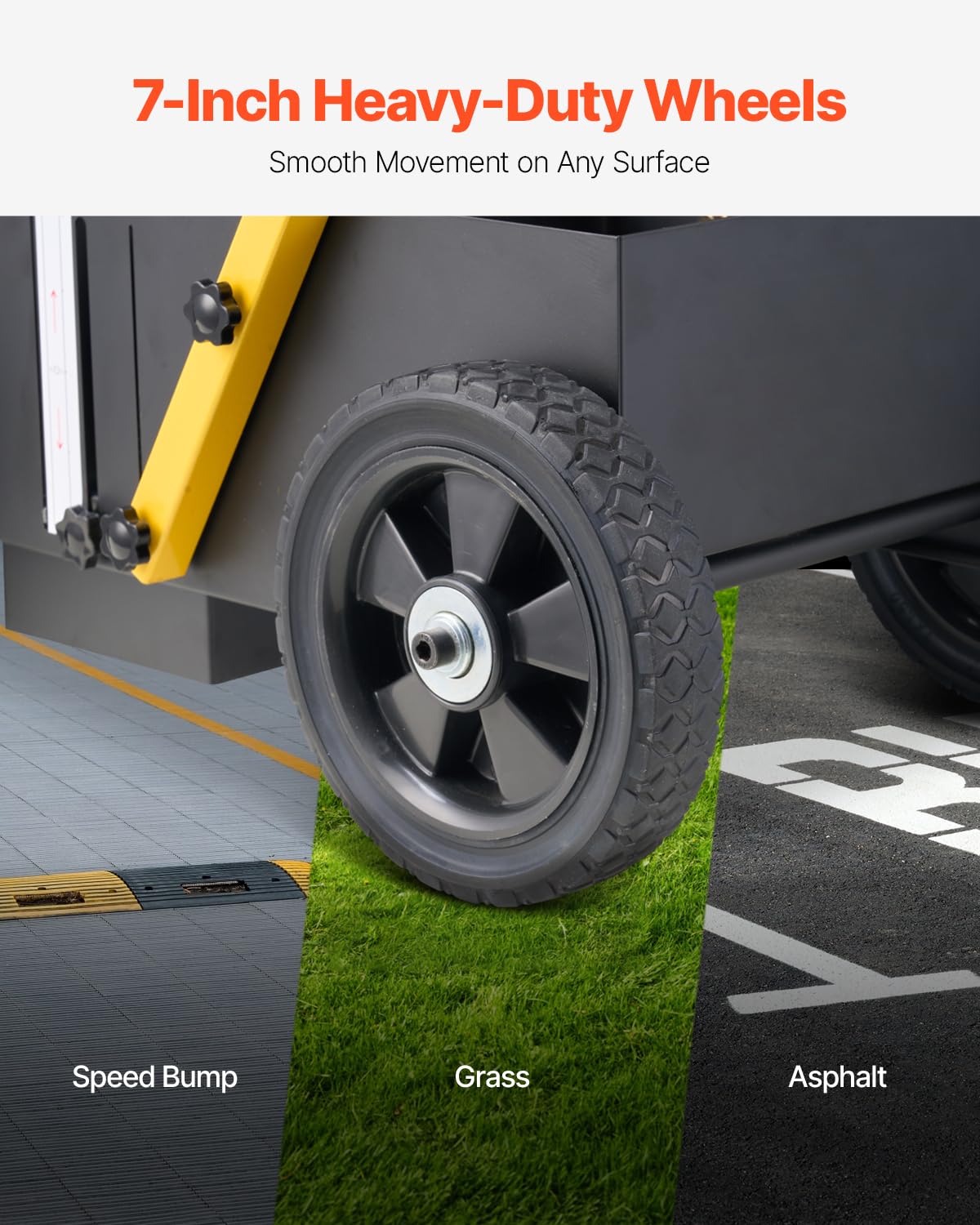 Vevor Striping Line Marking Machine, Heavy Duty Parking Lot Striping Machine With Adjustable Width, Compatible With Professional