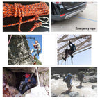 Desert & Fox Outdoor Emergency Rope,Camping Ropes Climbing Ropes Diameter 9Mm 10M/20M/30M/50M Wear Resistant High Strength Hikin