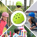 Besttravel Kids Helmet, Toddler Helmet Adjustable Toddler Bike Helmet Ages 3-8 Years Old Boys Girls Multi-Sports Safety (Green)