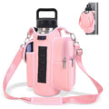 icolor Magnetic Gym Bag Water Bottle Carrier Holder with Phone Pockets & Shoulder Strap,5 Built-in Magnets Gym Bottle Pouch Slee