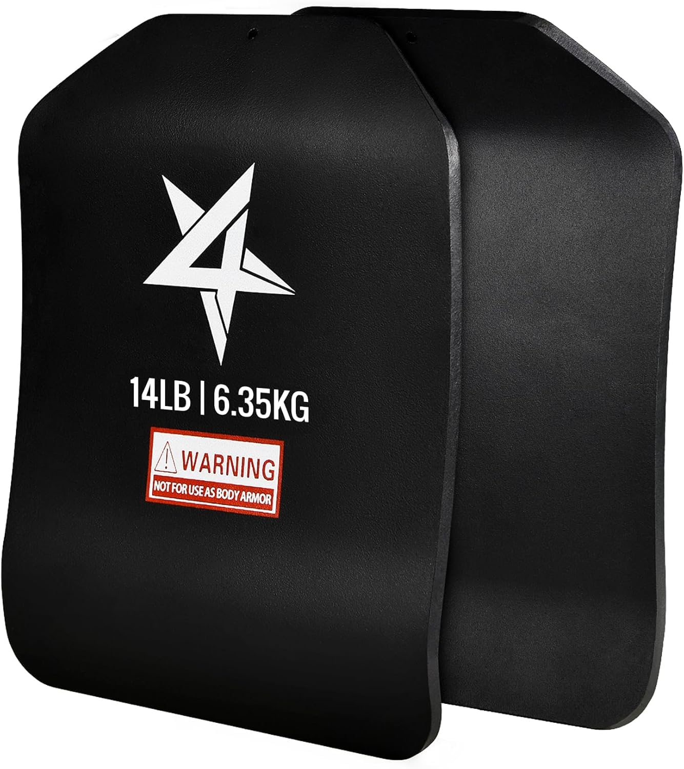 Yes4All 3D Weight Vest Plates 14LB Pairs with Curved Ergonomic Design for Plate Carrier, Body Workout, Intensive Training, Rucki