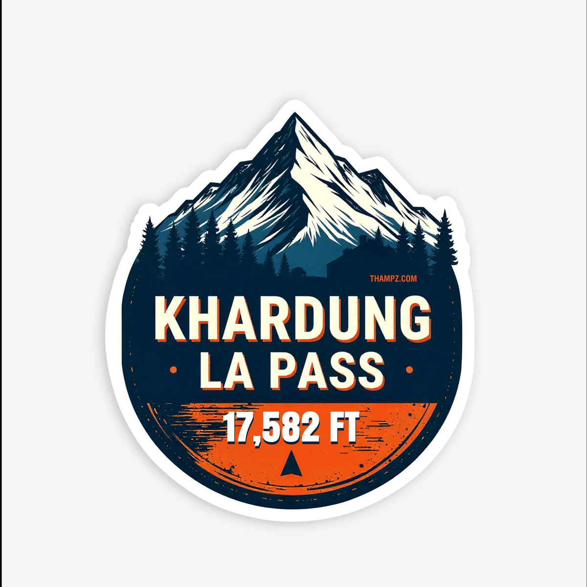 THAMPZ KhardungLa Pass  3D Embossed Flexible Fridge Magnet 0.5mm Decorative with Strong Hold | Refrigerator Magnet for Notes, P