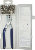 Seasense Fastener Snap Kit 73 Piece With Tool, Silver/Blue (Ss-Sms-5001554)