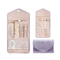 BOYSSPAA Jewelry Folding Storage Bag Travel Jewelry Organizer Portable Jewelry Pouch Suitable for Storing Earrings Rings Necklac