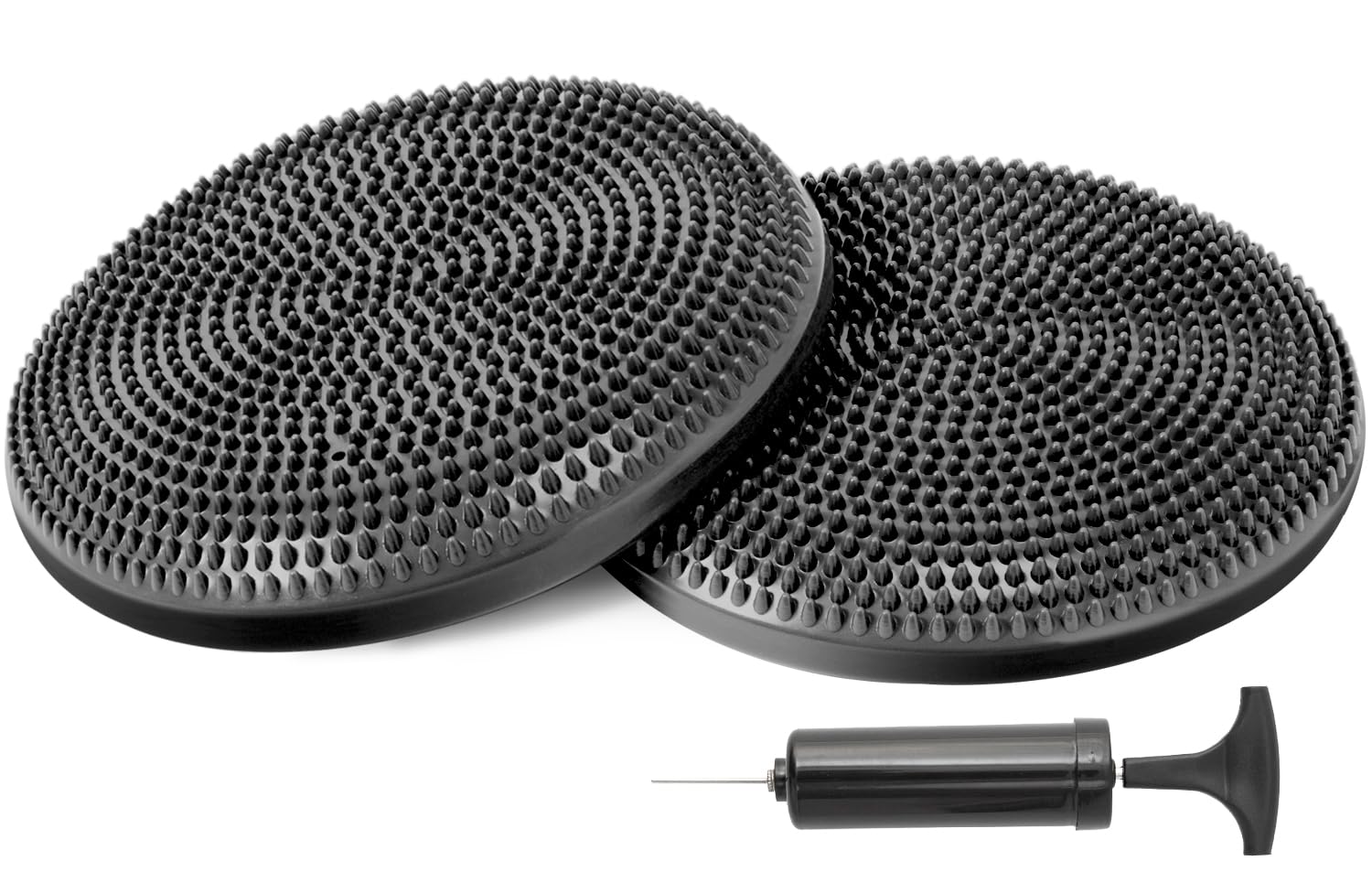 Primasole Balance Disc With Air Pump Wobble Cushion For Stability Workout 2 Pcs Cool Grey Color Pss91Nh021A
