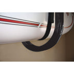 Suspenz Sup Wall Storage Rack, Stand Up Paddle Board And Surfboard Holder/Hook With Safety Straps, Black (12-0105)