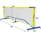 Zdgao Pickleball Set With Net - 22 Ft Pickleball Nets Portable Outdoor Regulation Size, With 4 Pickleball Paddles And 2 Outdoor