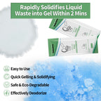 30 Pack Poo Absorbent For Portable Toilet, Camping Toilet Chemicals, Eco Degradable Absorbent Gel Liquid Waste Gelling And Deodo