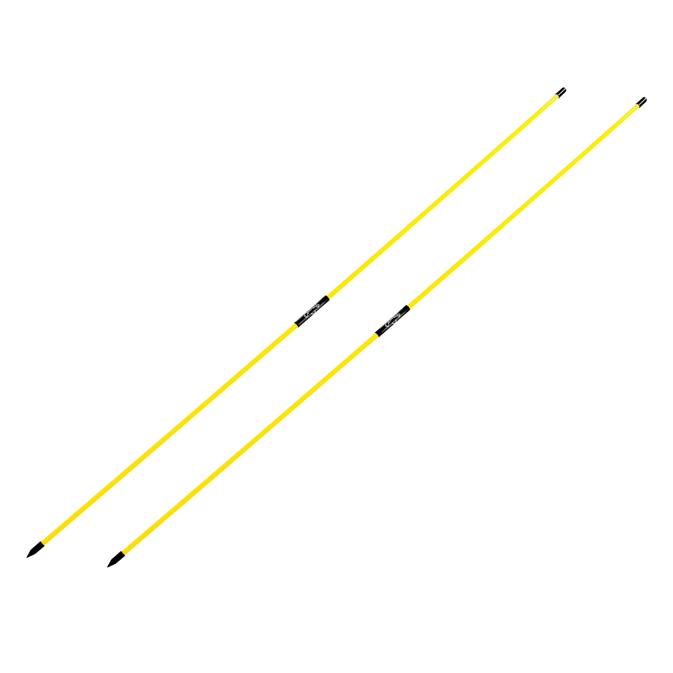 Callaway Alignment Stix, Golf Swing Trainer, Yellow, 48 Inches, (Set Of 2)