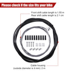 4 Pack Bike Brake Gear Shifter Cable Kit, Universal Bicycle Change Cable Bike Shift Cable And Transmission Cable, Bicycle Cyclin