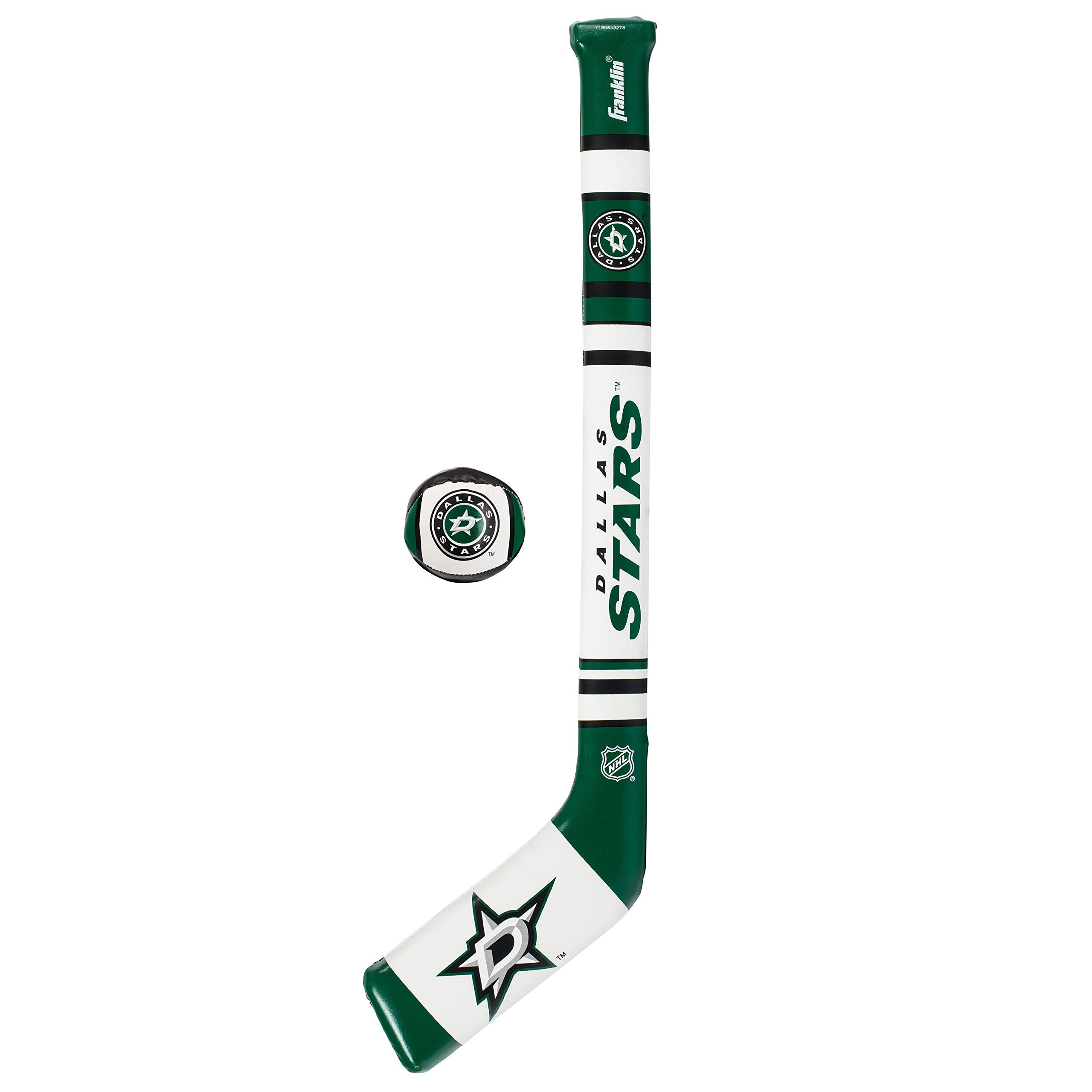 Franklin Sports Dallas Stars Nhl Mini Soft Hockey Stick Set - Nhl Team Soft Foam Mini Hockey Stick And Ball Set - Great Toy For 
