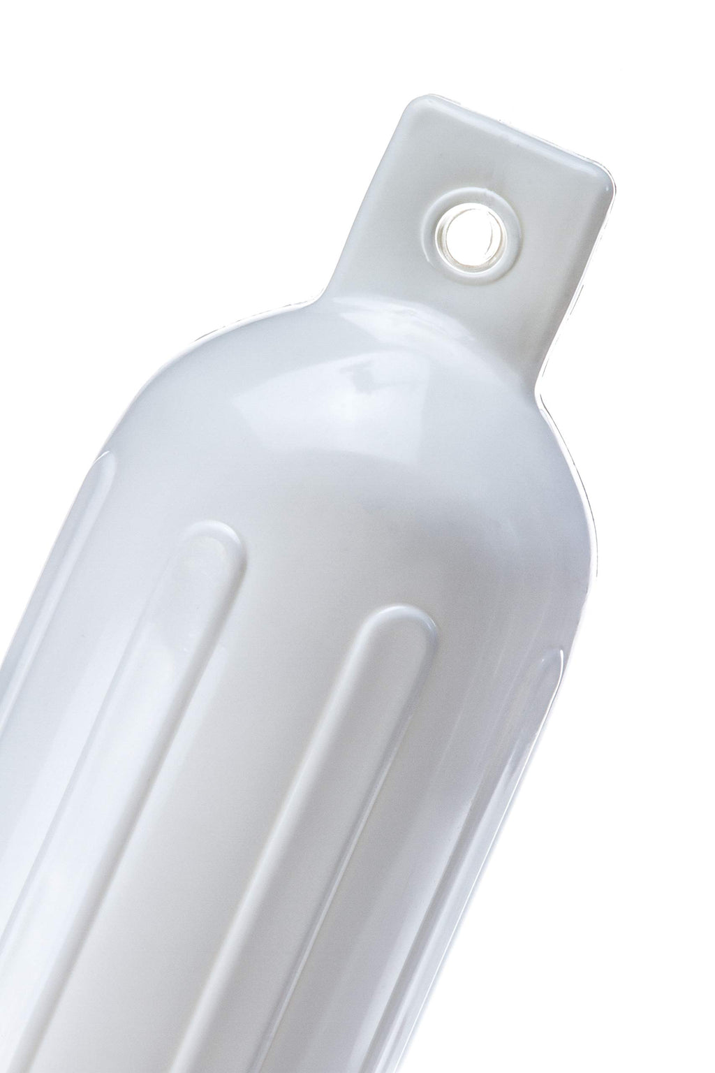 Seachoice Twin Eye Ribbed Boat Fender, White, 5-1/2 In. X 20 In.