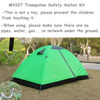 Mysit Trampoline Stakes Trampoline Anchors Heavy Duty Spiral Trampoline Tie Down Anchor Kit 4 Pack, Trampoline Accessories Corks