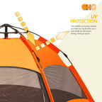 Instant Pop Up Tent Family Camping Tent Portable Light Weight Tents Automatic Easy Setup Tent Waterproof Windproof Backpack Tent
