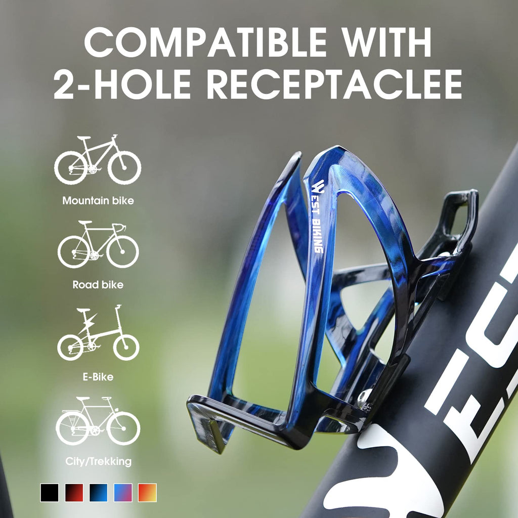 Bike Water Bottle Cage, Durable Ultralight Plastic Drink Holder Rack, Lightweight Pc For Bicycle, Cycling Cages Mtb, Road Bike,