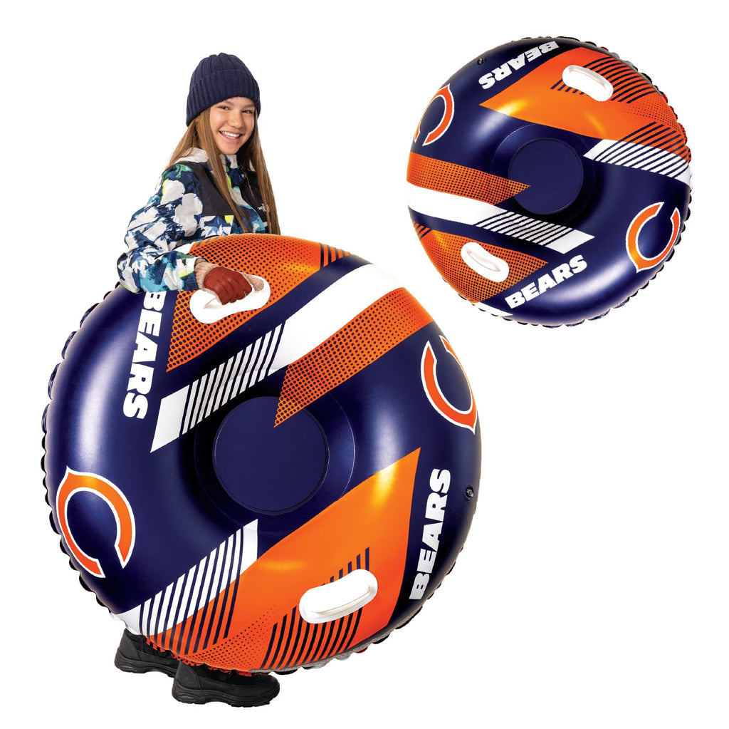 Bigmouth Chicago Bears Nfl Fan Gear Outdoor Toys, Officially Licensed - Inflatble Snow Tube With Handles