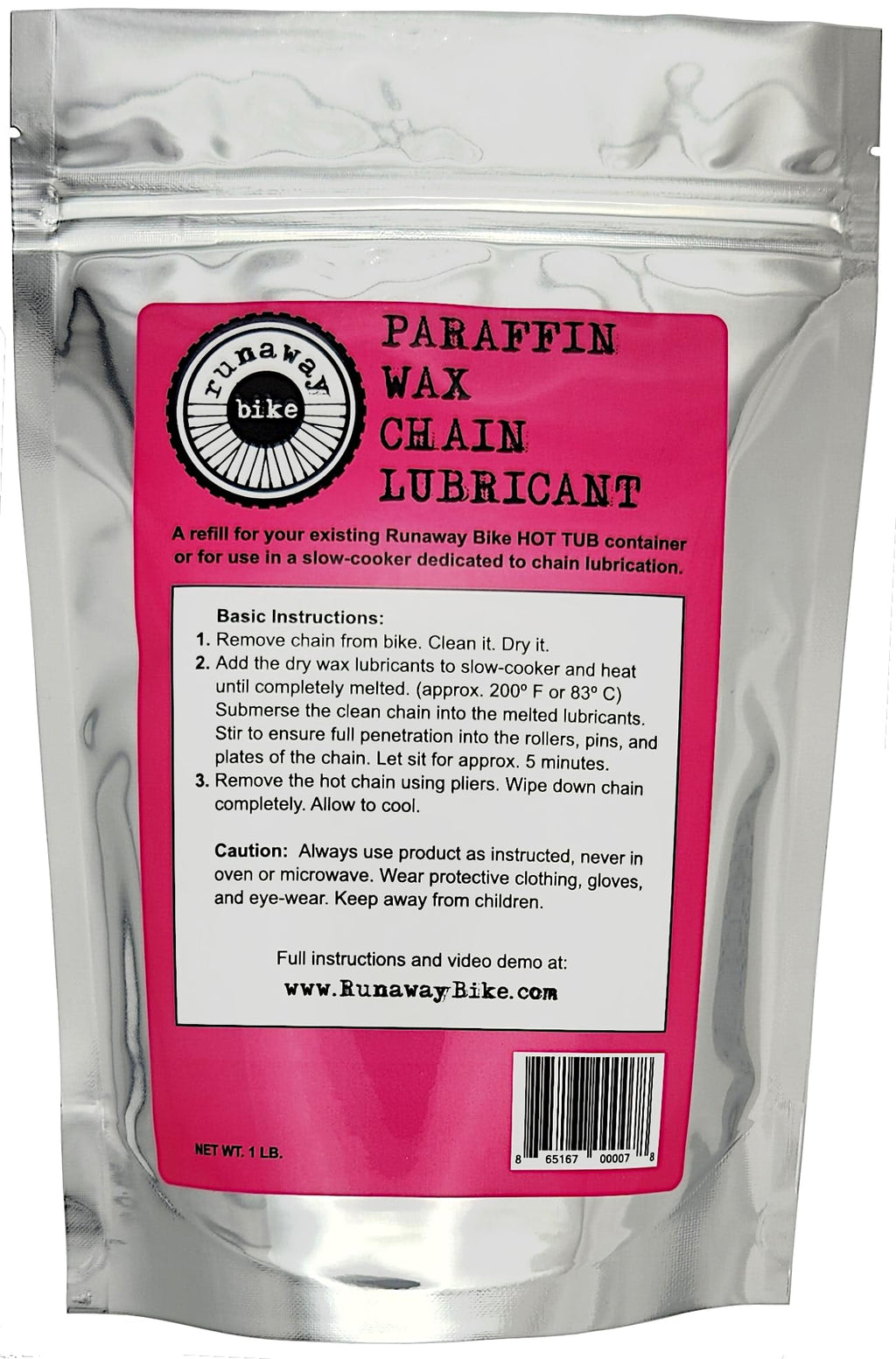 Runaway Bike Hot Tub Paraffin Wax Chain Lubricant