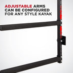 Raxgo Wall Kayak Storage Rack, Heavy Duty Wall Mounted Garage Kayak Storage Hooks For Kayaks, Sup, Canoe & Paddleboard, For Indo